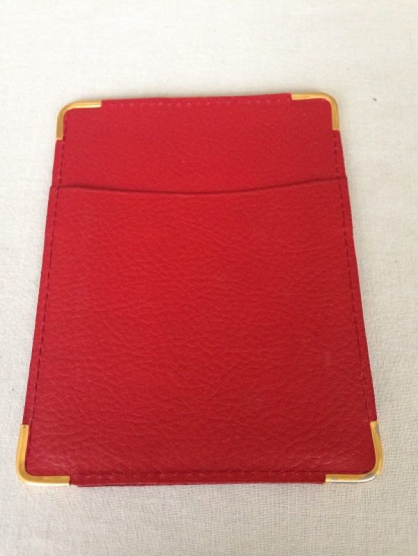 buurman Associëren Doodskaak Creditcard mapje rood leder / Credit card folder red leather – Horlogerie  Amsterdam