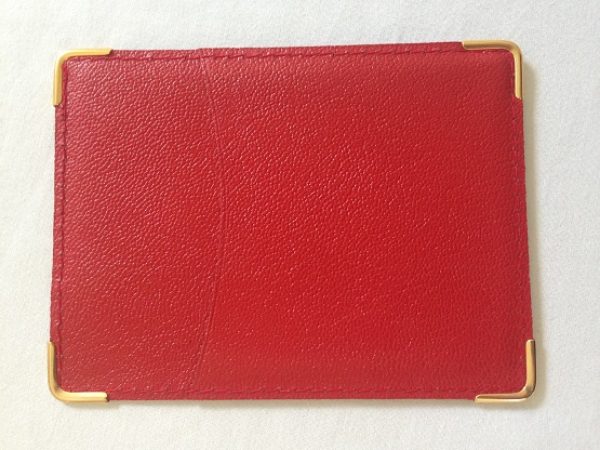 buurman Associëren Doodskaak Creditcard mapje rood leder / Credit card folder red leather – Horlogerie  Amsterdam